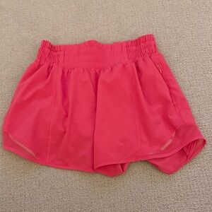 Lululemon 4 inch, size 0, lipgloss
